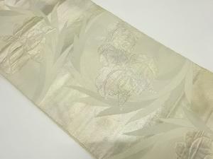 アンティーク 蘭模様織り出し袋帯(材料)